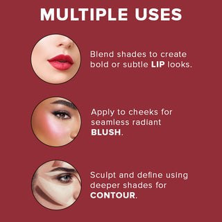 Character - Lip Define- 15 Color Lipstick Palette.